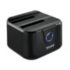 Tooq TQDS-802B Dual Bay HDD Docking Station Black