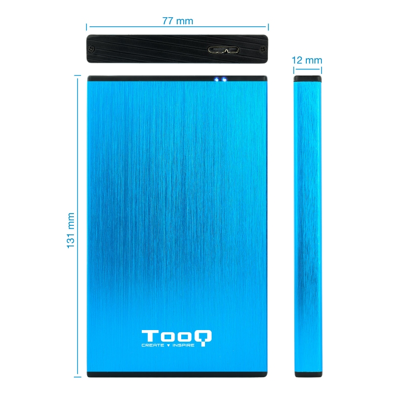 Tooq TQE-2527BL Caixa HDD 2.5" USB 3.1 Gen1/USB 3.0 Tooq TQE-2527BL Caixa HDD 2.5" USB 3.1 Gen1/USB 3.0