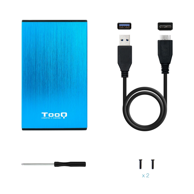 Tooq TQE-2527BL Caixa HDD 2.5" USB 3.1 Gen1/USB 3.0 Tooq TQE-2527BL Caixa HDD 2.5" USB 3.1 Gen1/USB 3.0
