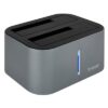 Tooq TQDS-805G Dual Bay HDD Dock Station Grey