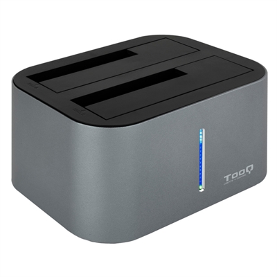 Tooq TQDS-805G Dual Bay HDD Dock Station Grey