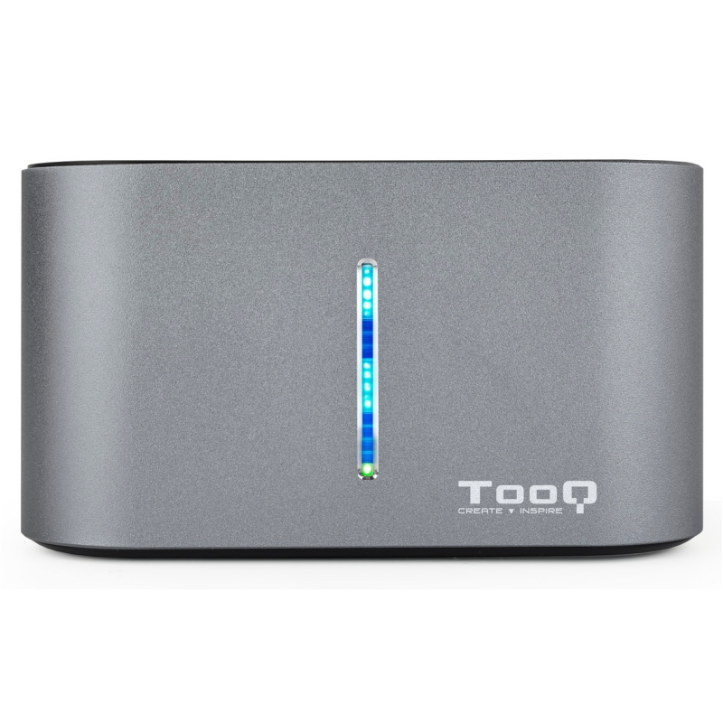 Tooq TQDS-805G Dual Bay HDD Dock Station Grey Tooq TQDS-805G Dual Bay HDD Dock Station Grey