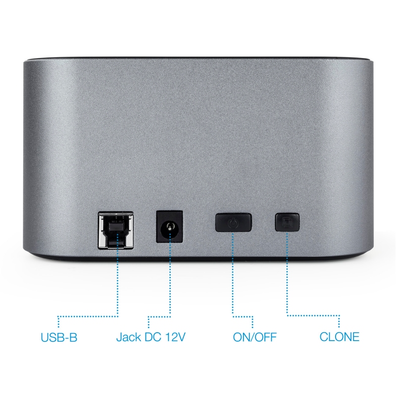 Tooq TQDS-805G Dual Bay HDD Dock Station Grey Tooq TQDS-805G Dual Bay HDD Dock Station Grey