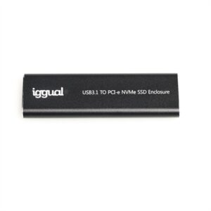 iggual External USB-C 3.1 Enclosure for M.2 NVMe and SATA SSD