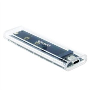 Tooq External SSD Enclosure M.2 NGFF/NVMe Transparent