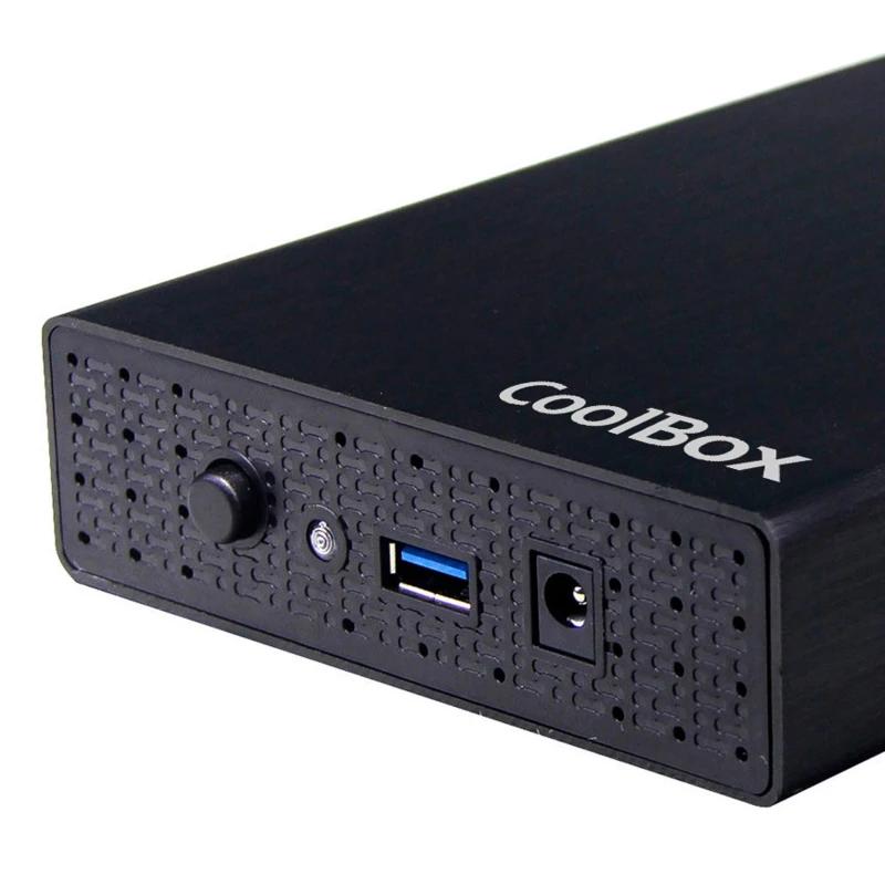 Coolbox Caixa HDD 3.5" SCA-3533 USB3.0 Preta Alumínio Coolbox Caixa HDD 3.5" SCA-3533 USB3.0 Preta Alumínio