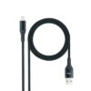 Nanocable Lightning-USB A/M Cable, Black, 1m