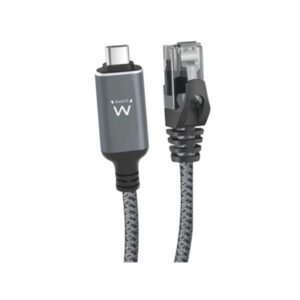 EWENT USB-C 3.1 to RJ45 CAT6 FTP Cable, 1Gbps, 5m