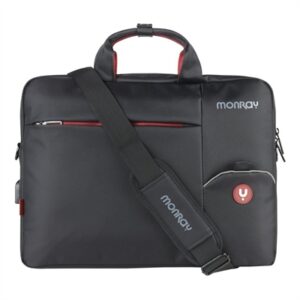 MONRAY HANGAR BLACK BRIEFCASE 15.6"