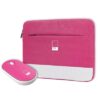 Celly Pantone Sleeve Kit + Mouse 15.6" Pink