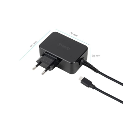 Tooq 45W Black USB-C PD GAN Portable Charger