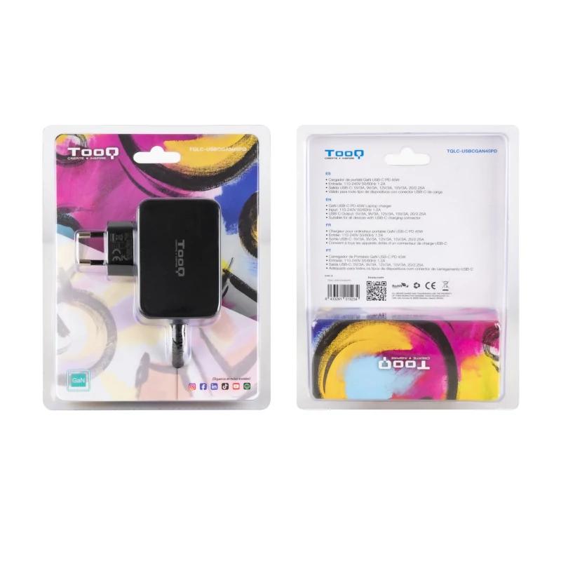 Tooq 45W Black USB-C PD GAN Portable Charger Tooq 45W Black USB-C PD GAN Portable Charger