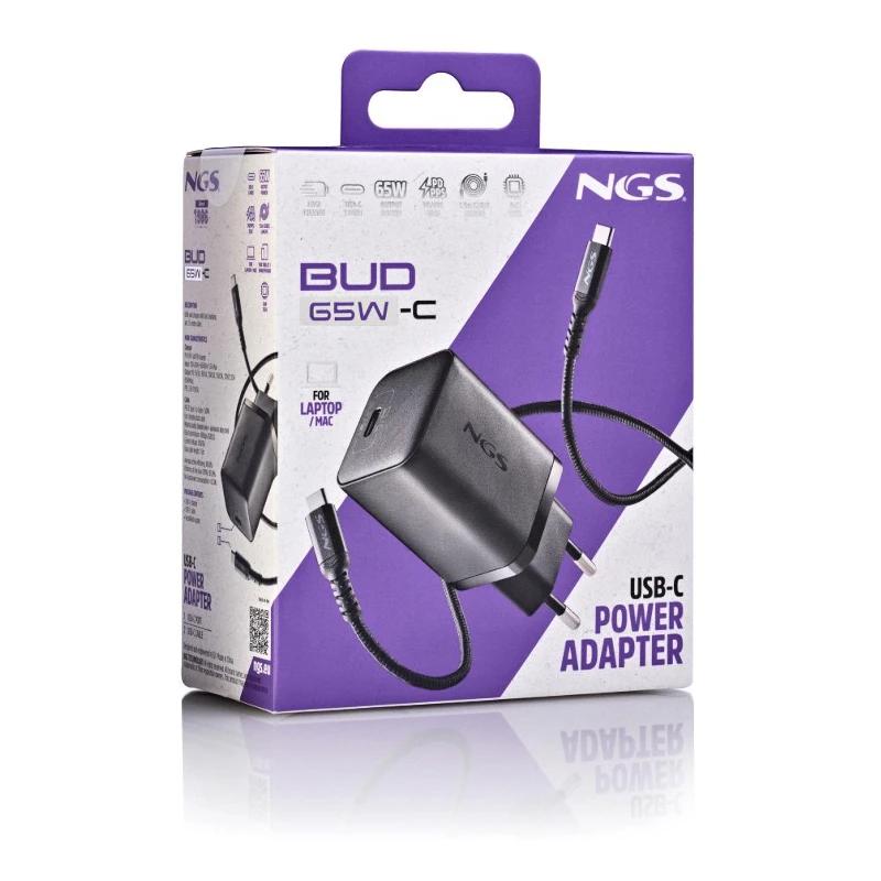 NGS 65W USB-C GAN ULTRA RAPID CHARGER WITH CABLE NGS 65W USB-C GAN ULTRA RAPID CHARGER WITH CABLE