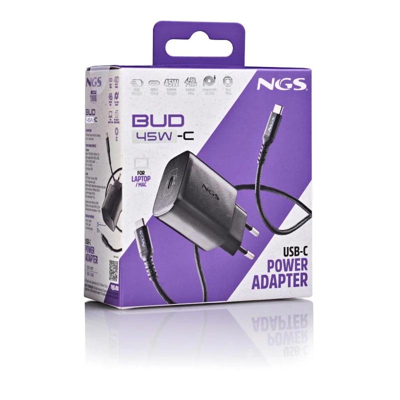 NGS 45W USB-C GAN ULTRARAP CHARGER WITH CABLE NGS 45W USB-C GAN ULTRARAP CHARGER WITH CABLE