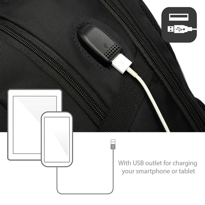 EWENT EW2526 15.6" Laptop Backpack with USB Port EWENT EW2526 15.6" Laptop Backpack with USB Port