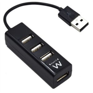 Ewent EW1123 MINI-HUB USB 4 Ports Black