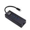 EWENT EW1141 Type-C Hub 3Pts.USB 3.1+1pto. GIGABIT