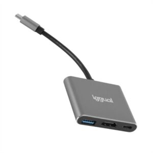 iggual Hub type C 3 in 1 HDMI USB3.0 PD100W
