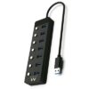 EWENT Hub usb-usb-c 7 port switch with power supply