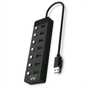 EWENT Hub usb-usb-c 7 port switch with power supply