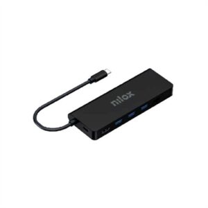 Nilox USB C 8 in 1 Dock Black