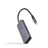 Nanocable USB-C Hub M to 3x USB-C F Aluminium 10 cm