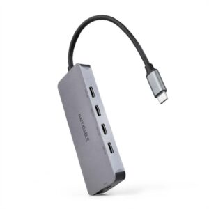 Nanocable USB-C Hub M to 4xUSB-C F + USB-C PD 100W