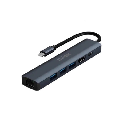 NILOX USB C 6 in 1 Docking Station