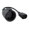 Nanocable C14/M to CEE7/H Adapter Cable, 25cm