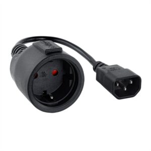 Nanocable C14/M to CEE7/H Adapter Cable, 25cm