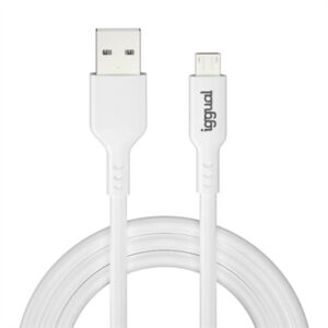 Iggual USB-A/micro-USB cable 100cm white