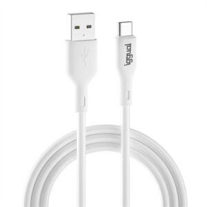iggual USB-A/USB-C Cable 100 cm white Q3.0 3A