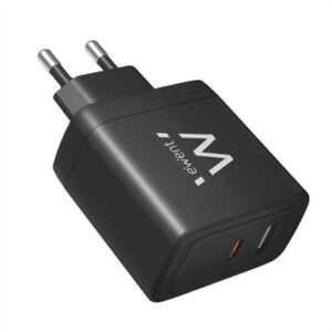 Ewent Fast USB-A and USB-C Charger, Ganfast, 65W