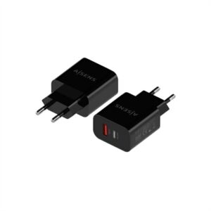 Aisens 20W USB-C PD3.0 USB-A QC3.0 BLACK