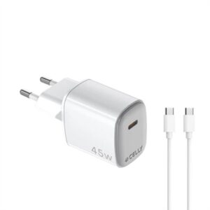 Celly 45W USB-C Charger + USB-C Cable