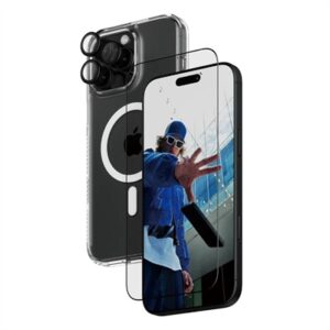PanzerGlass 3 in 1 protection pack for iPhone 16 Pro Max