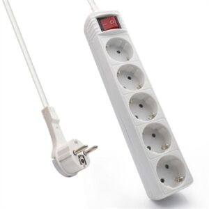 EWENT EW3955 5 Socket Power Strip / 1 Switch 1.5m