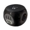 EWENT EW3938 Régua Cubo 3 tomadas Shucko + 3 USB