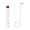 Nanocable Power Strip 6 Sockets with Switch White