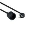 Nanocable Black Schuko Extension Power Cable 5 M