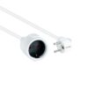 Nanocable Cable Alim. Alargador schuko blanco 10 M