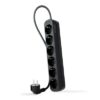Nanocable Power Strip 6 Sockets 1.4 m Black