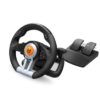 Krom Jogo de Volante e Pedais K-Wheel Multip.
