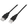Cabo USB 2.0 Tipo-A M/H P Preto 1,8 m Nanocable