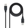 Nanocable USB 3.0 Cable, Type A/M-A/M, Black, 1m