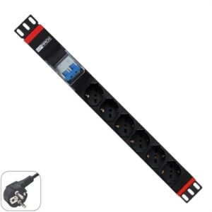 WP 19" Power Strip 6 Schuko Sockets