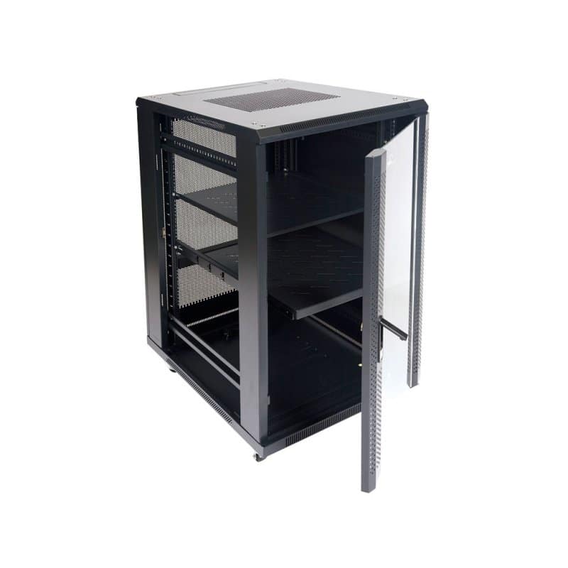 Monolyth 22U SH6622 600x600 Perforated Door Cabinet