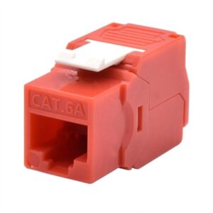 WP Keystone Cat. 6a UTP RJ45/Female Red