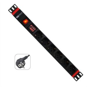 Regleta 19" WP 8 Tomas Schucko com medidor de potência
