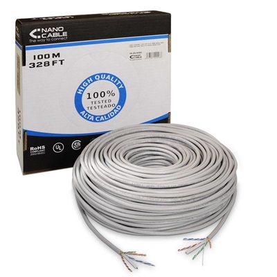 Nanocable RJ45 CAT6 UTP Ethernet Cable Solid AWG24